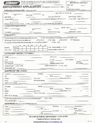 Employment Forms