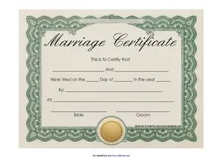 Marriage Certificates