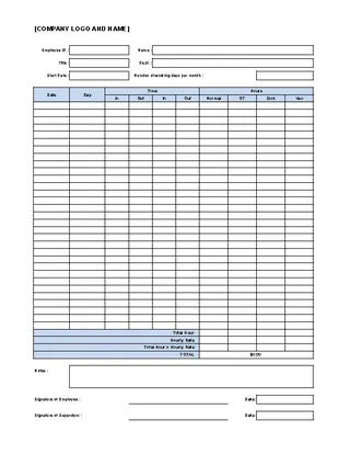 Excel Templates