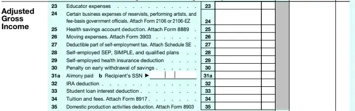 Your tax bracket can be improved in the 1040 2016, by filling in the adjusted gross income.