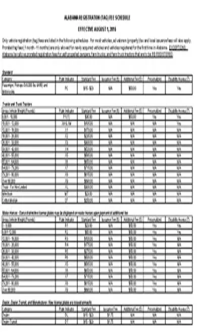 Fee Schedule 8 1 16