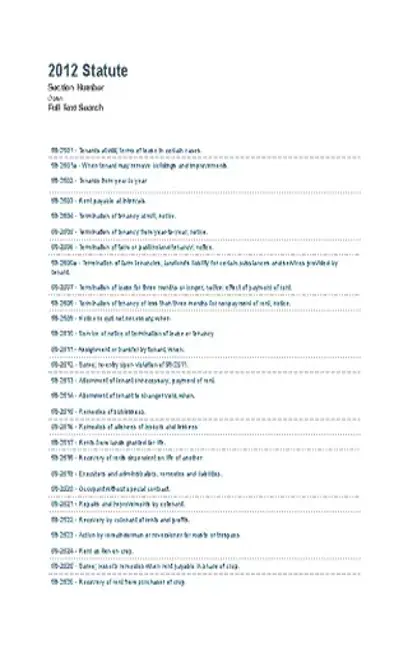 Kansas Chapter 58 Article 25 Landlords And Tenants