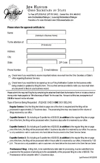 Ohio Registration Of A Foreign Llc