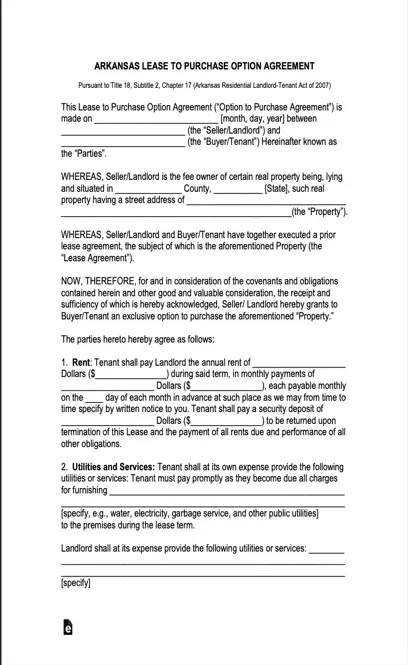 Title 18 Property Subtitle 2 Real Property Chapter 17 Arkansas Residential Landlord Tenant Act Of 2007