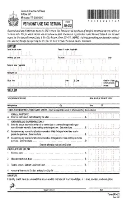 Vermont Motorboat Registration Title Application Ta Vd 37