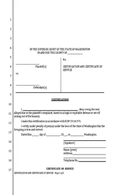 Washington State Package Of All Court Eviction Form