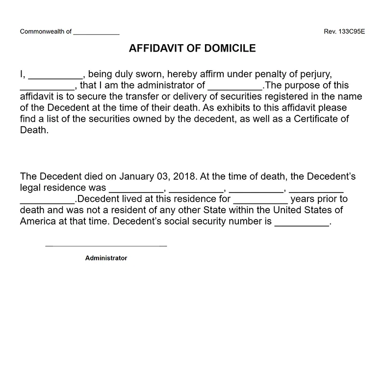 Affidavit of domicile thumbnail large
