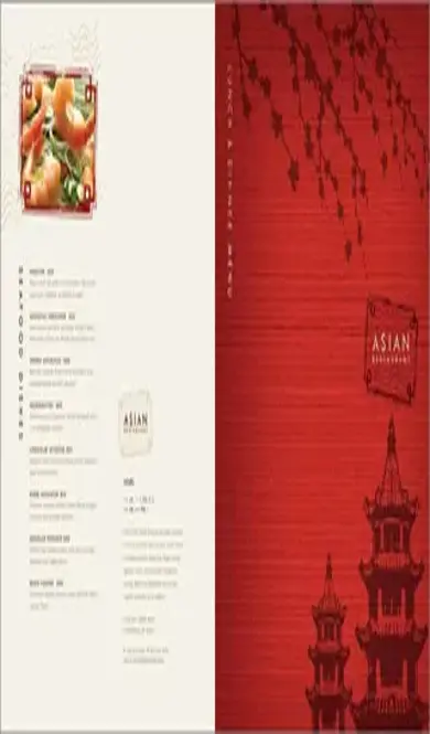 Asian Restaurant Menu Template