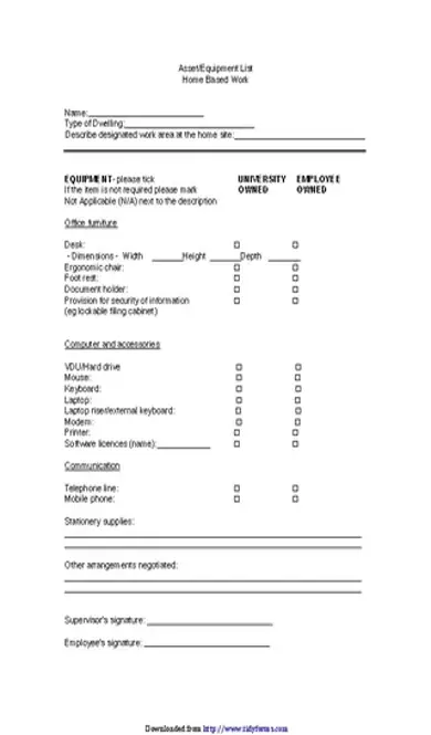 Asset List