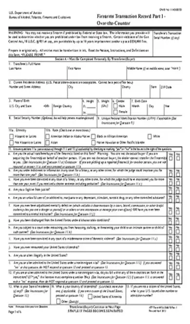 Atf Form 4473