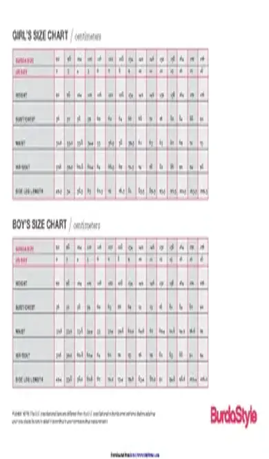 Baby Size Chart