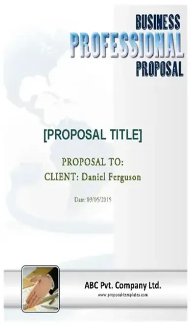 Bank Loan Proposal Free Ms Word Template