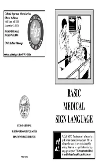 Basic Medical Sign Language