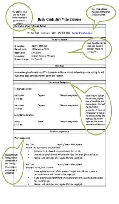 Basic Stenographer Resume Format