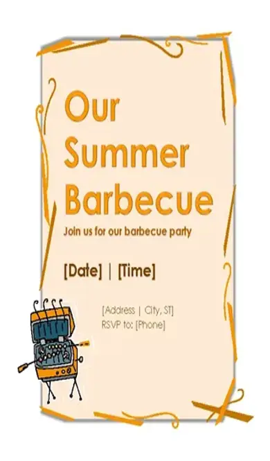 Bbq Party Invitation Template