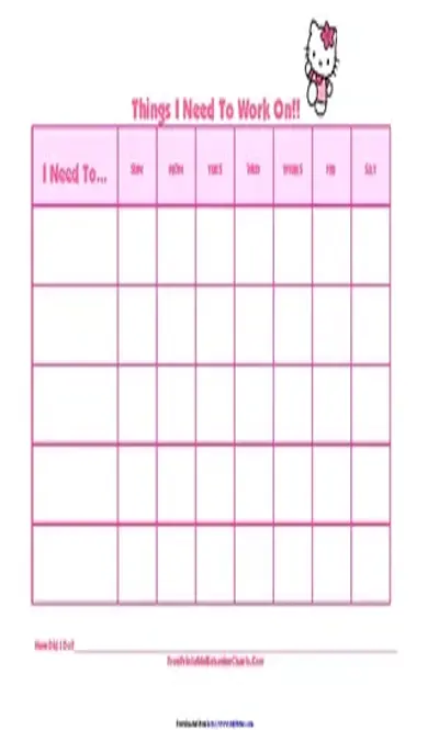 Behavior Chart For Kids 2