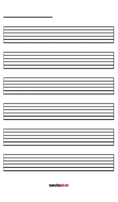 Blank Guitar Tab Sheet