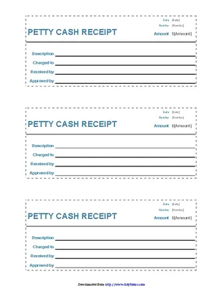 Blank Receipt Template 3