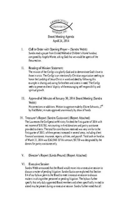 Board Client Meeting Agenda Sample Template