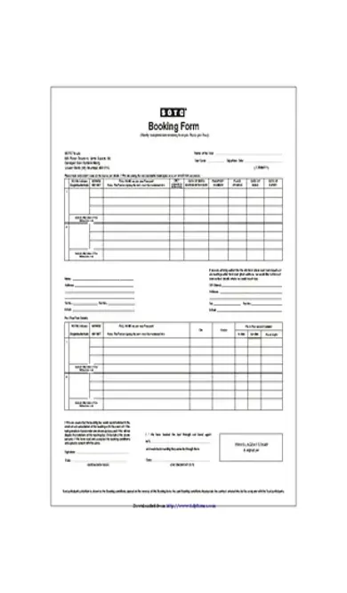 Booking Form 2