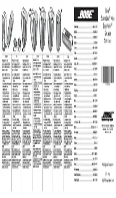 Bose Quick Start Guide Sample