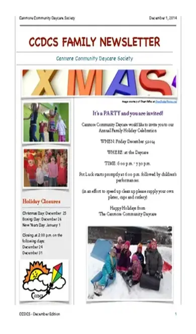 Boxing Day Newsletter Template