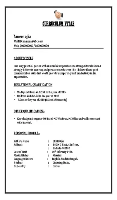 Bpo Call Centre Resume Sample