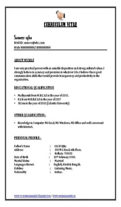 Bpo Call Centre Resume Sample1