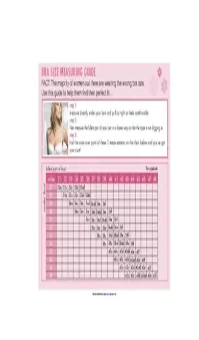 Bra Size Chart 1