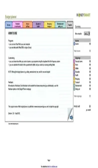 Budget Planner Excel