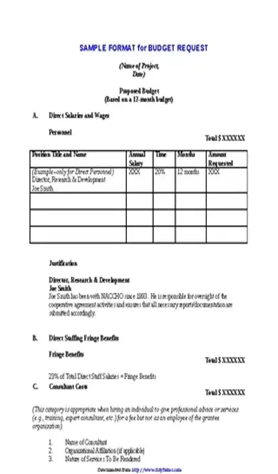 Budget Proposal Template 3