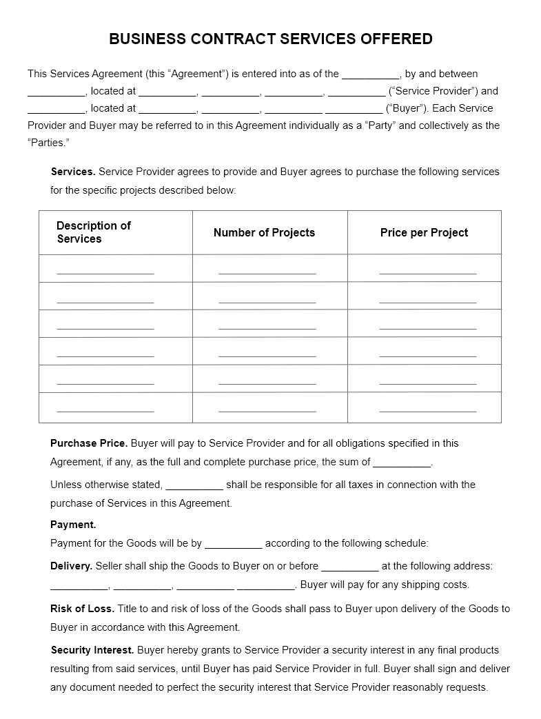 Business contract services offered thumbnail large
