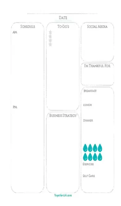 Business Daily Planner For Project