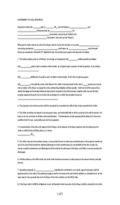 Business Microsoft Bill Of Sale Template