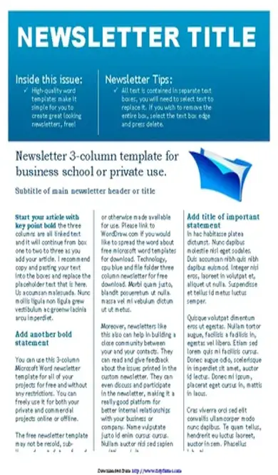 Business Newsletter Template 2