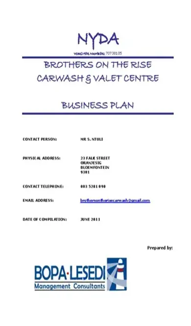 Car Wash Business Plan Sample1