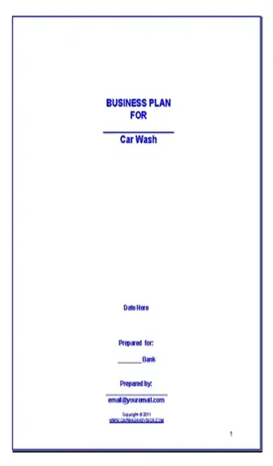 Car Wash Business Plan1