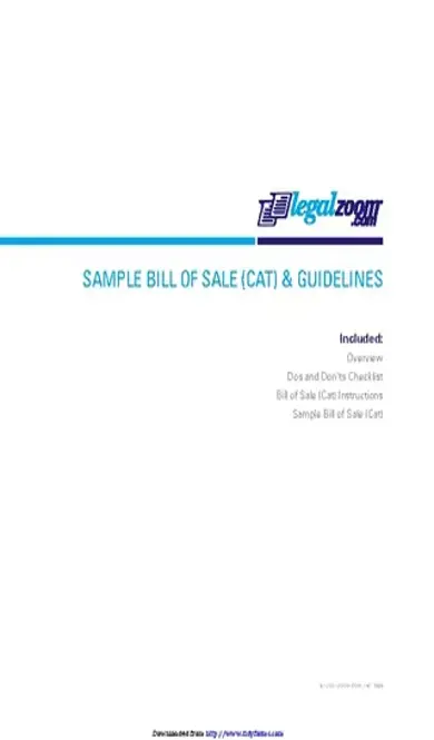 Cat Bill Of Sale 1