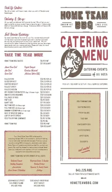 Catering Menu Proposal Template