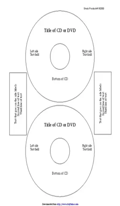 Cd Label Template 2