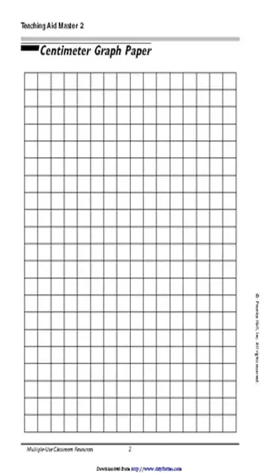 Centimeter Graph Paper 2