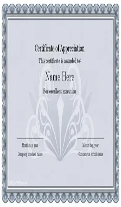 Certificate Templates For Word4