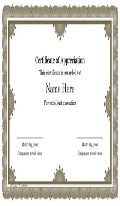 Certificate Templates For Word6