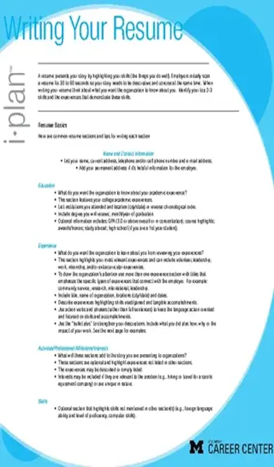 Charity Resume Template