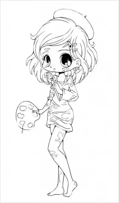 Chibi Girl Template