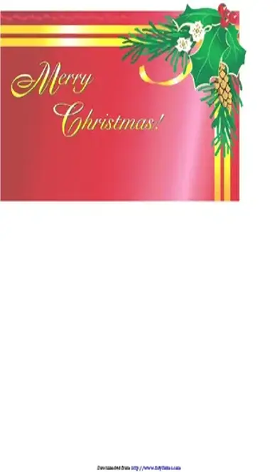 Christmas Card Template 3