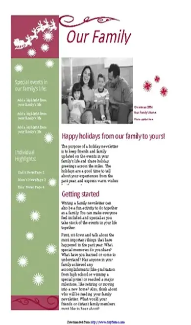 Christmas Newsletter 1