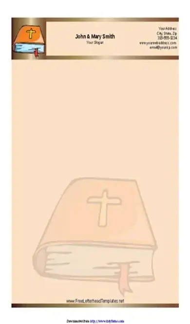 Church Letterhead Template 2