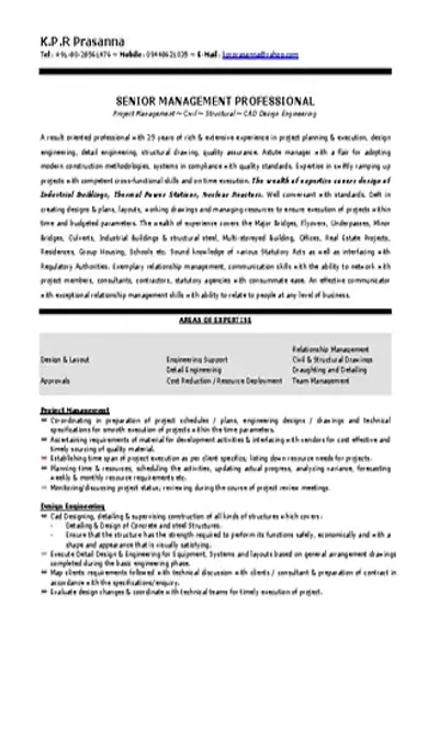 Civil Draftsman Resume