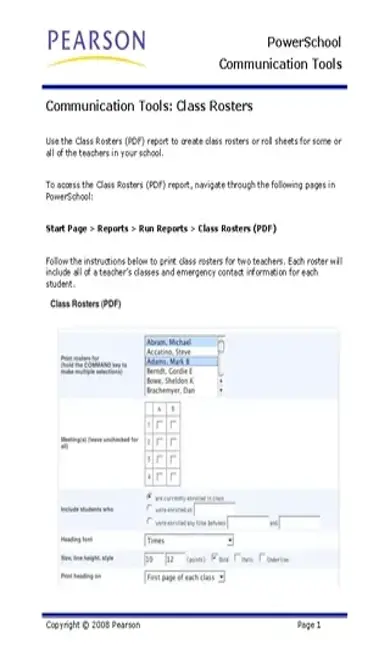 Class Roster Template1